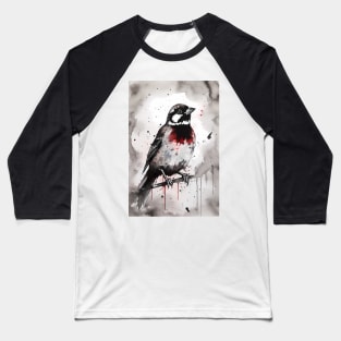 Black Throated Sparrow Baseball T-Shirt